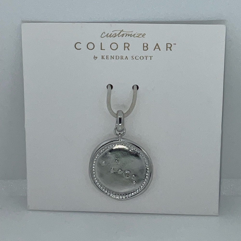 NEW Kendra Scott Color‎ Bar Silver Taurus Pendant